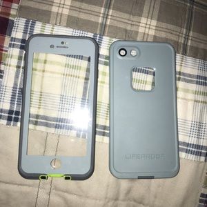 teal and gray lifeproof case